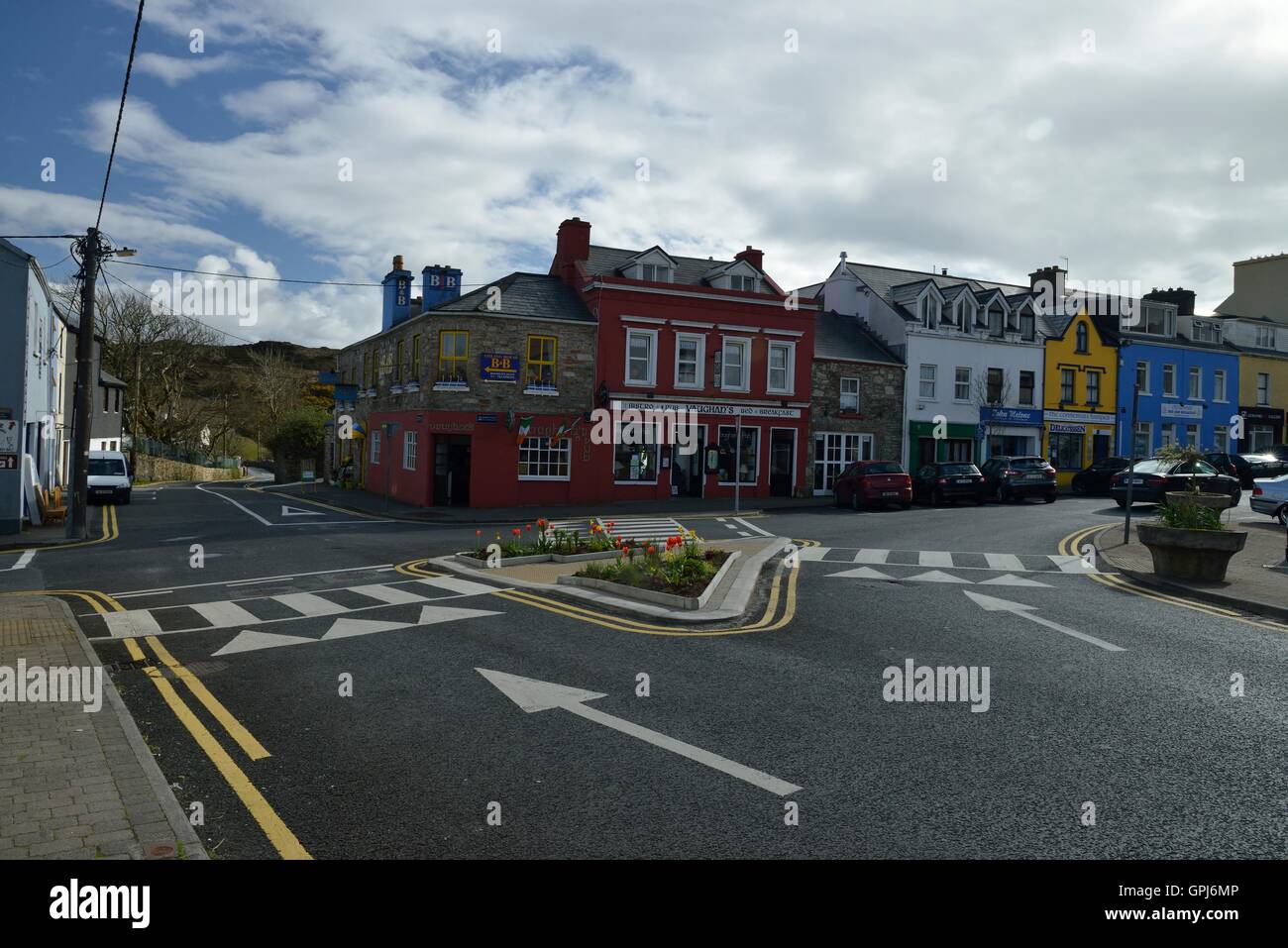 Clifden today is a vibrant and cosmopolitan town on the very edge of Europe. It has a population of 2,609. Stock Photo