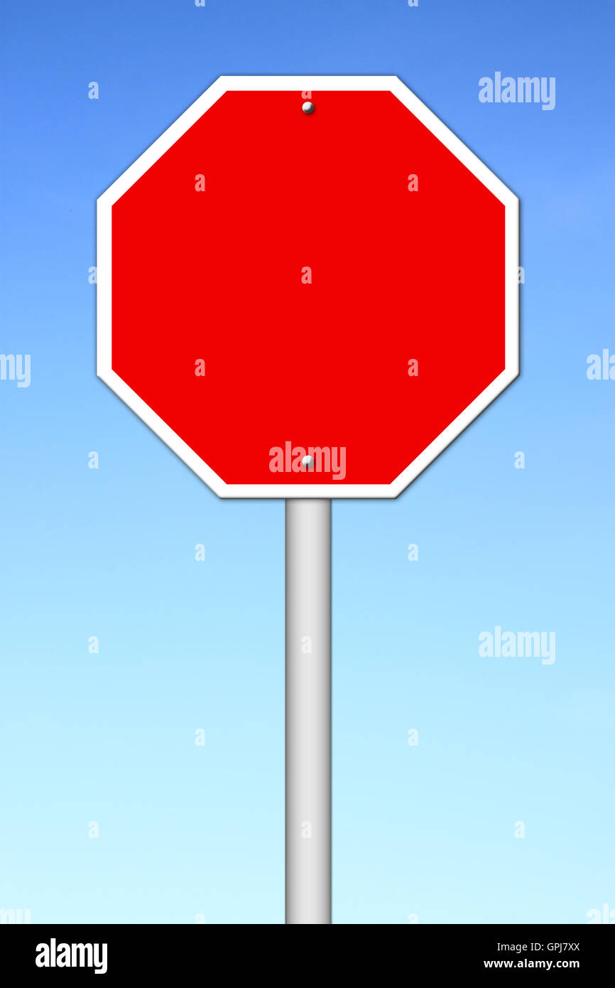 red blank sign Stock Photo Alamy