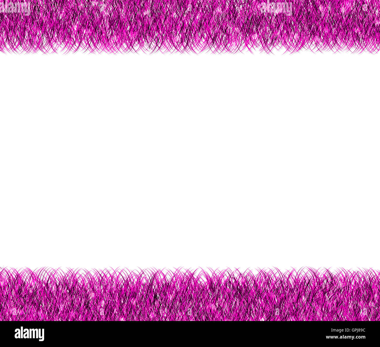 Christmas pink tinsel frame Stock Photo Alamy