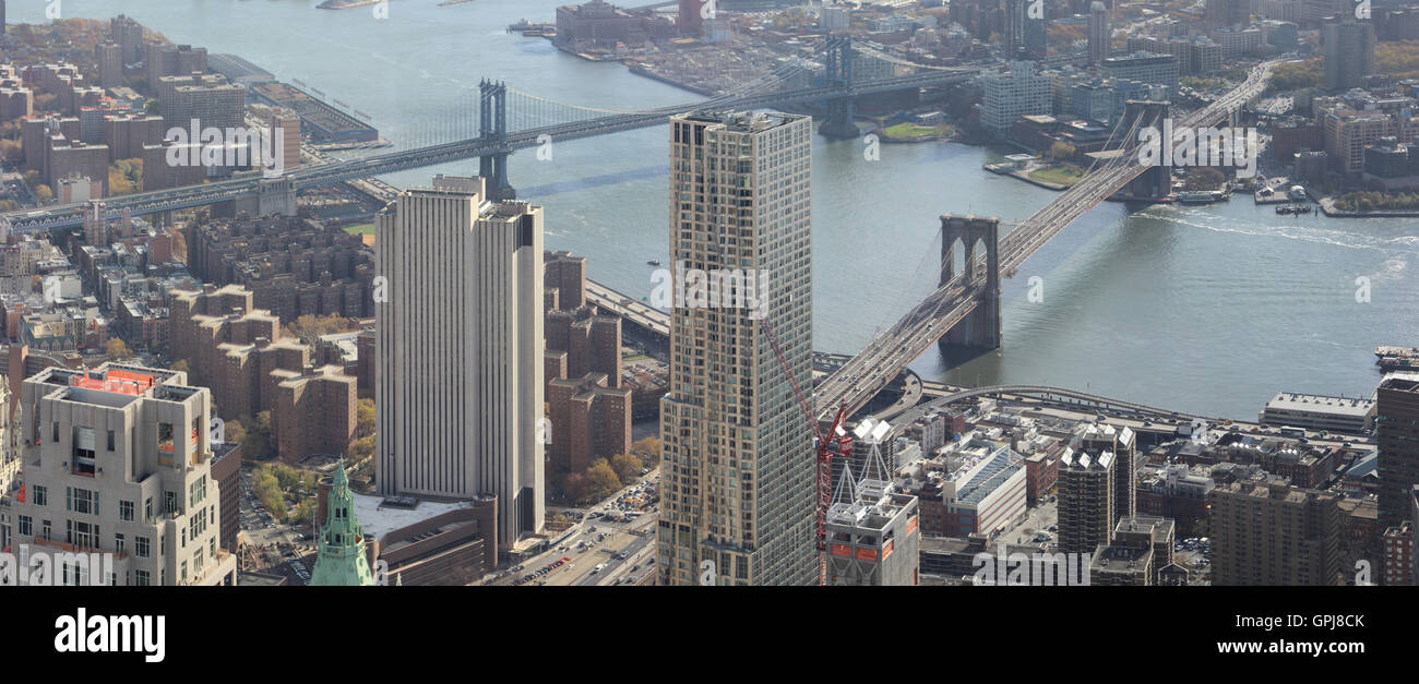 Panorama brooklyn bridge hi-res stock photography and images - Alamy