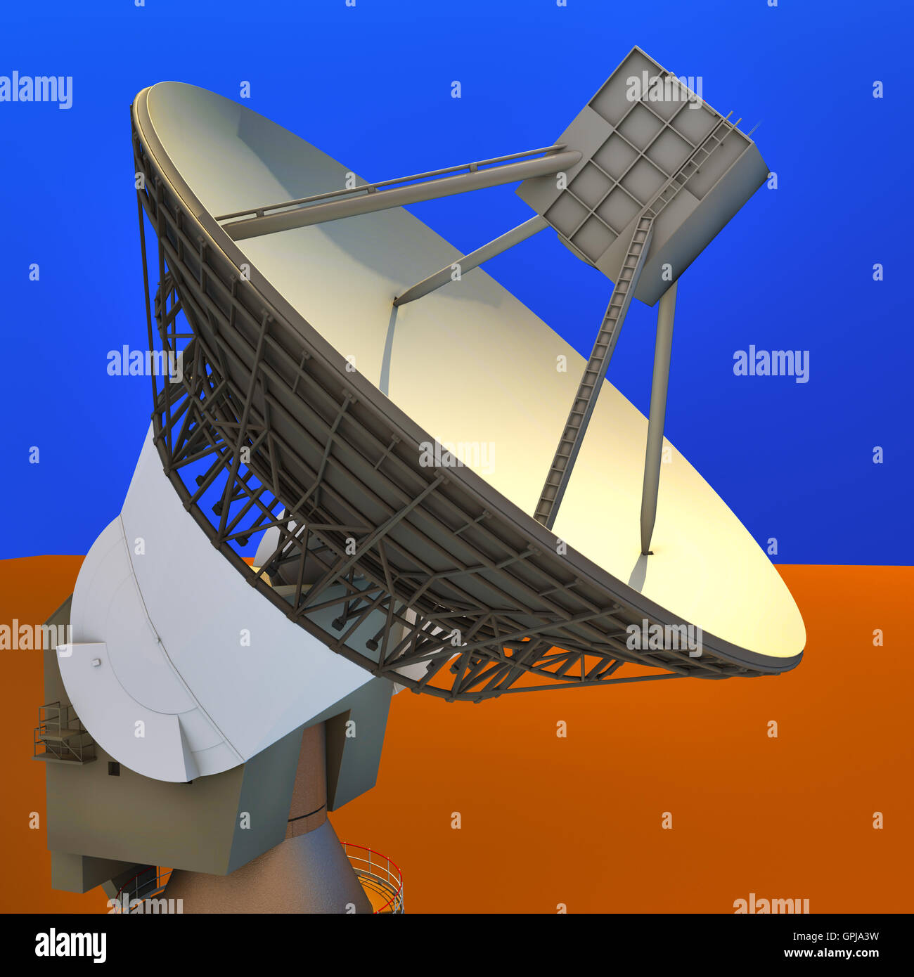Large Array satellite dish antenna Stock Photo