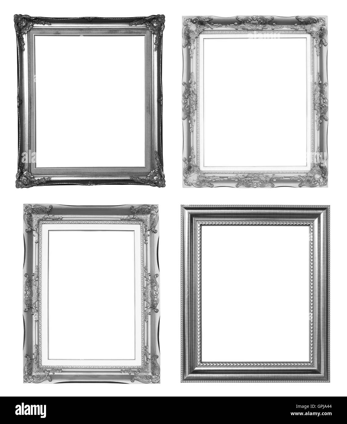 4 silver frame Stock Photo Alamy