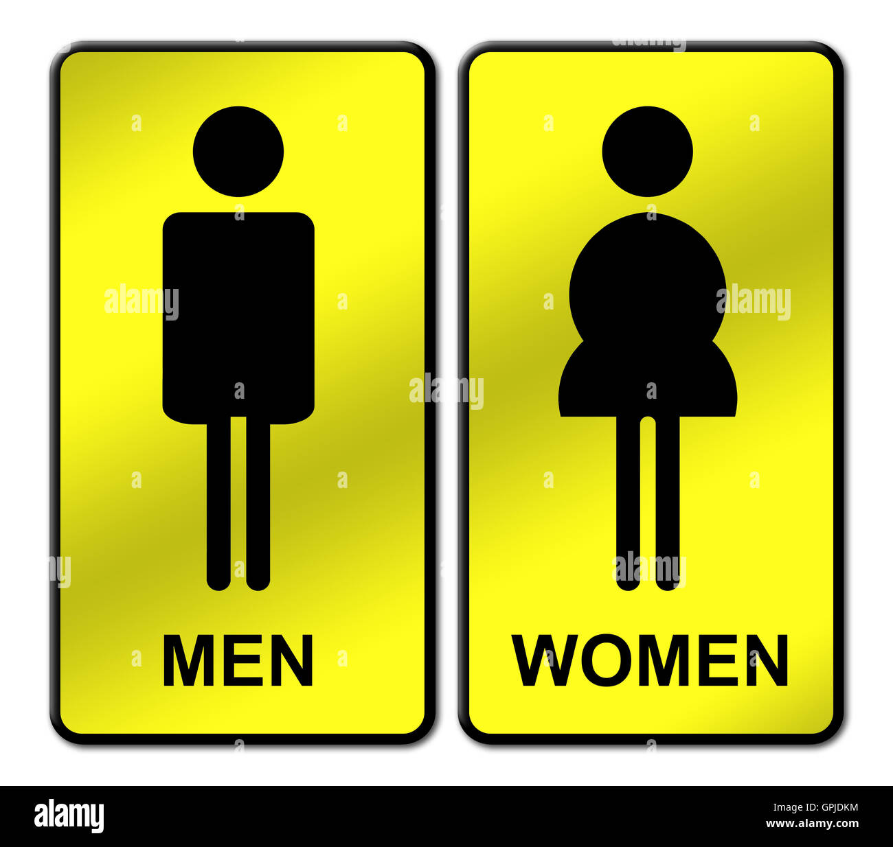 Man & Woman restroom sign Stock Photo Alamy