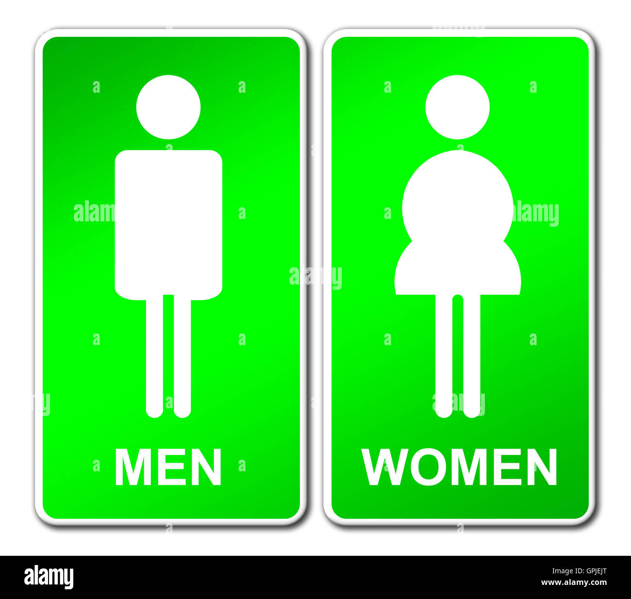 Man & Woman restroom sign Stock Photo - Alamy