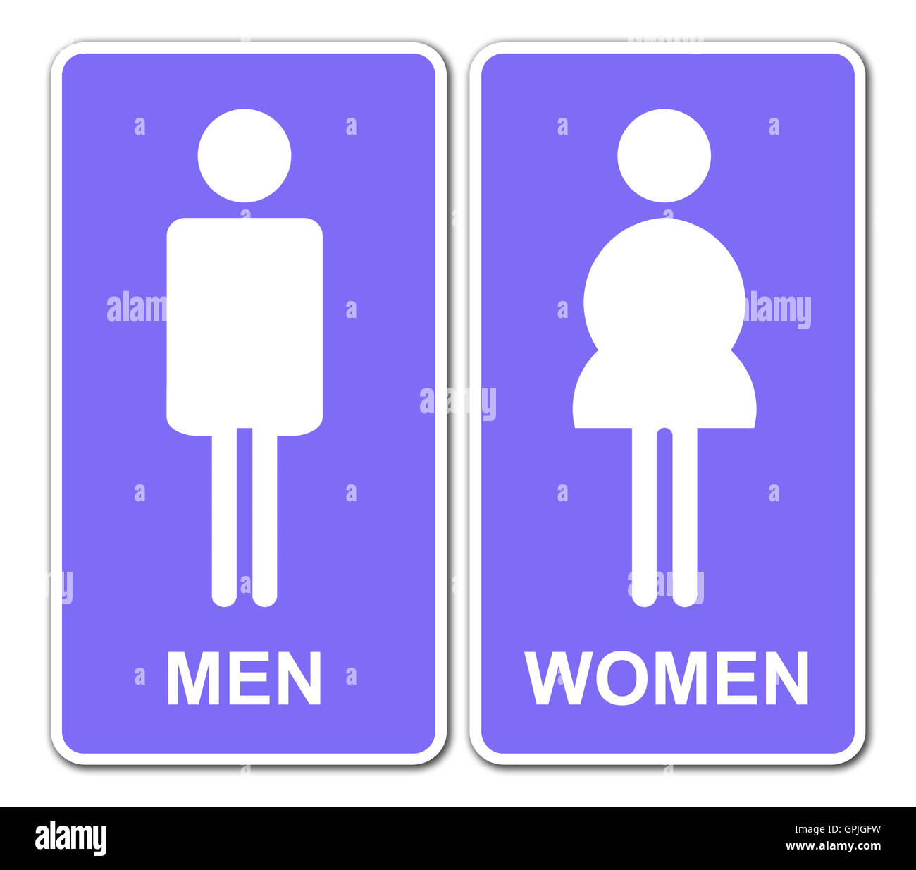 Symbol woman toilet pink Cut Out Stock Images & Pictures - Alamy