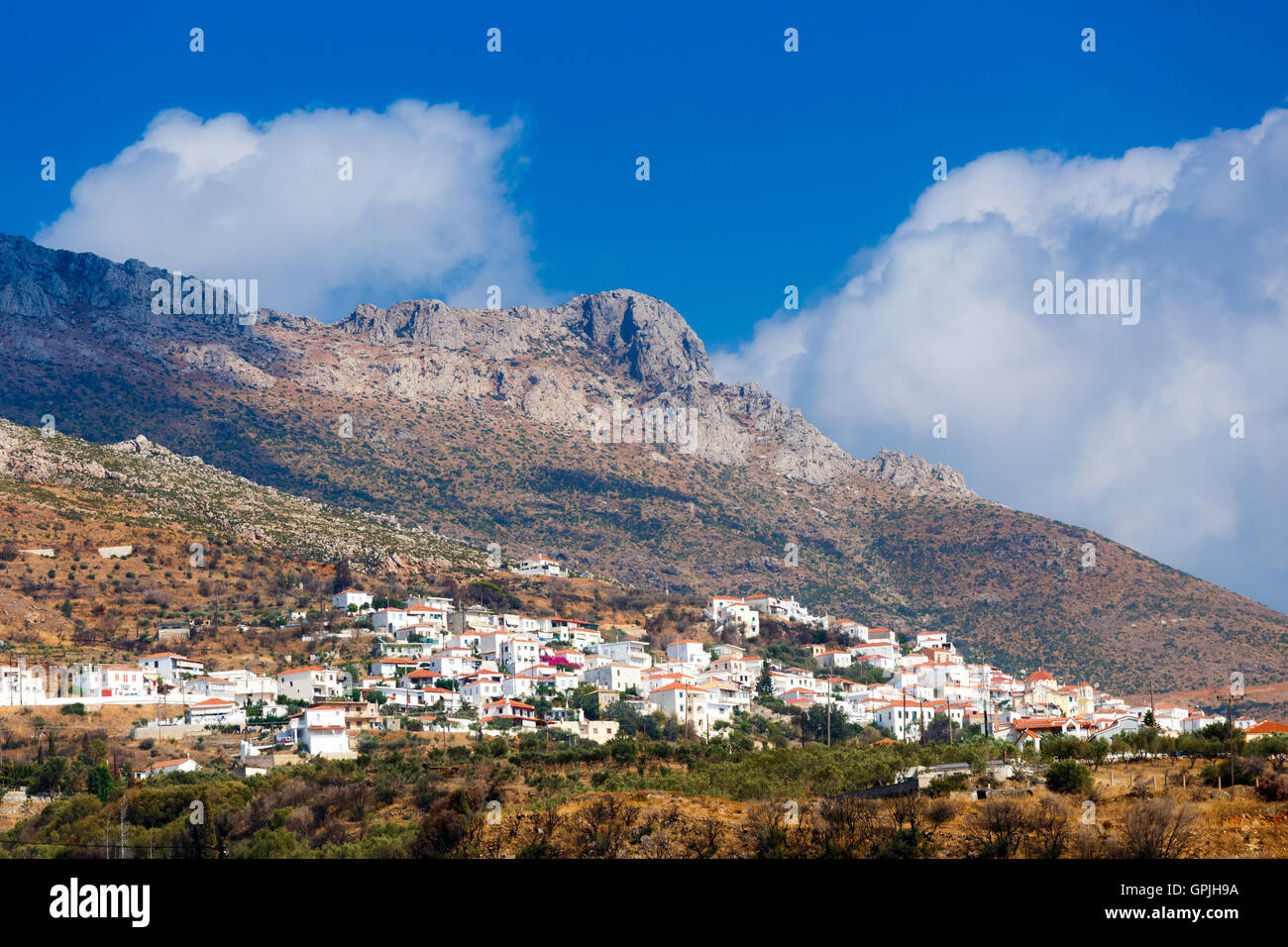 Greek village hi-res stock photography and images - Alamy