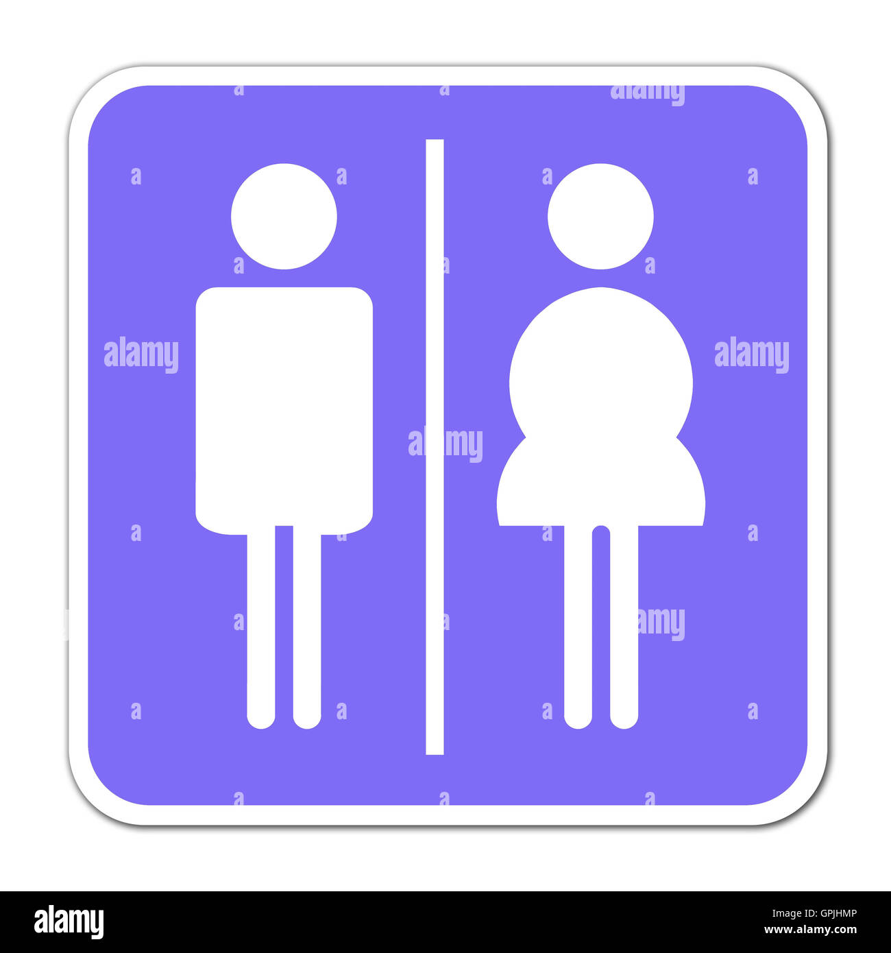 Man & Woman restroom sign Stock Photo Alamy