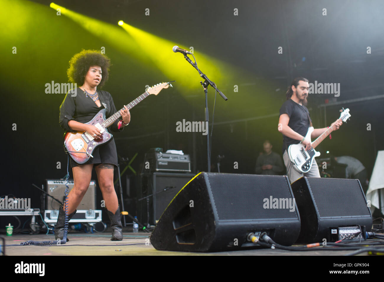 Larmer Tree Gardens, Dorset, UK. 3rd September, 2016. The Seratones performing on the Woods Stage on day 3 of the 2016 End of the Road Festival in Larmer Tree Gardens in Dorset. Picture date: Saturday September 3, 2016. Photo credit: Roger Garfield/Alamy Live News Stock Photo