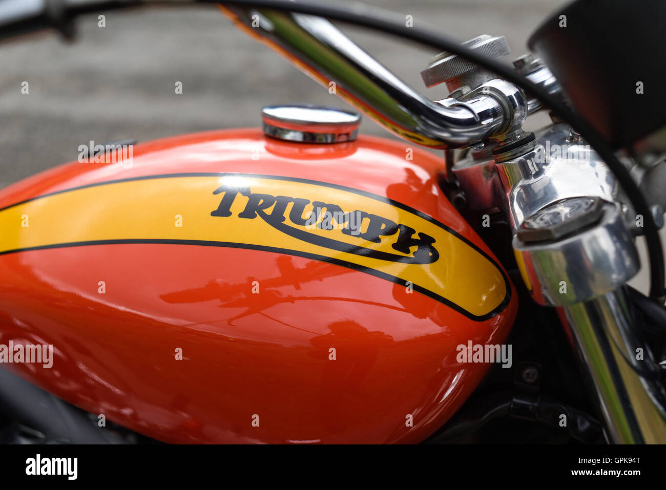 Mansfield,Nottinghamshire,UK.04th September 2016Triumph motorcycles