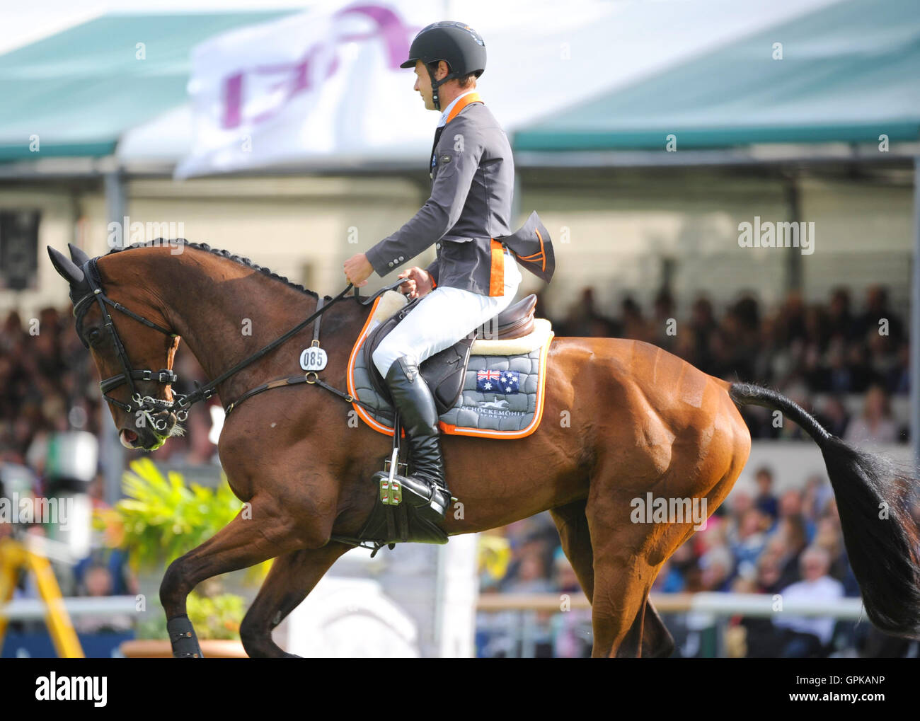 Christopher Burton winner of Burghley Stock Photo Alamy