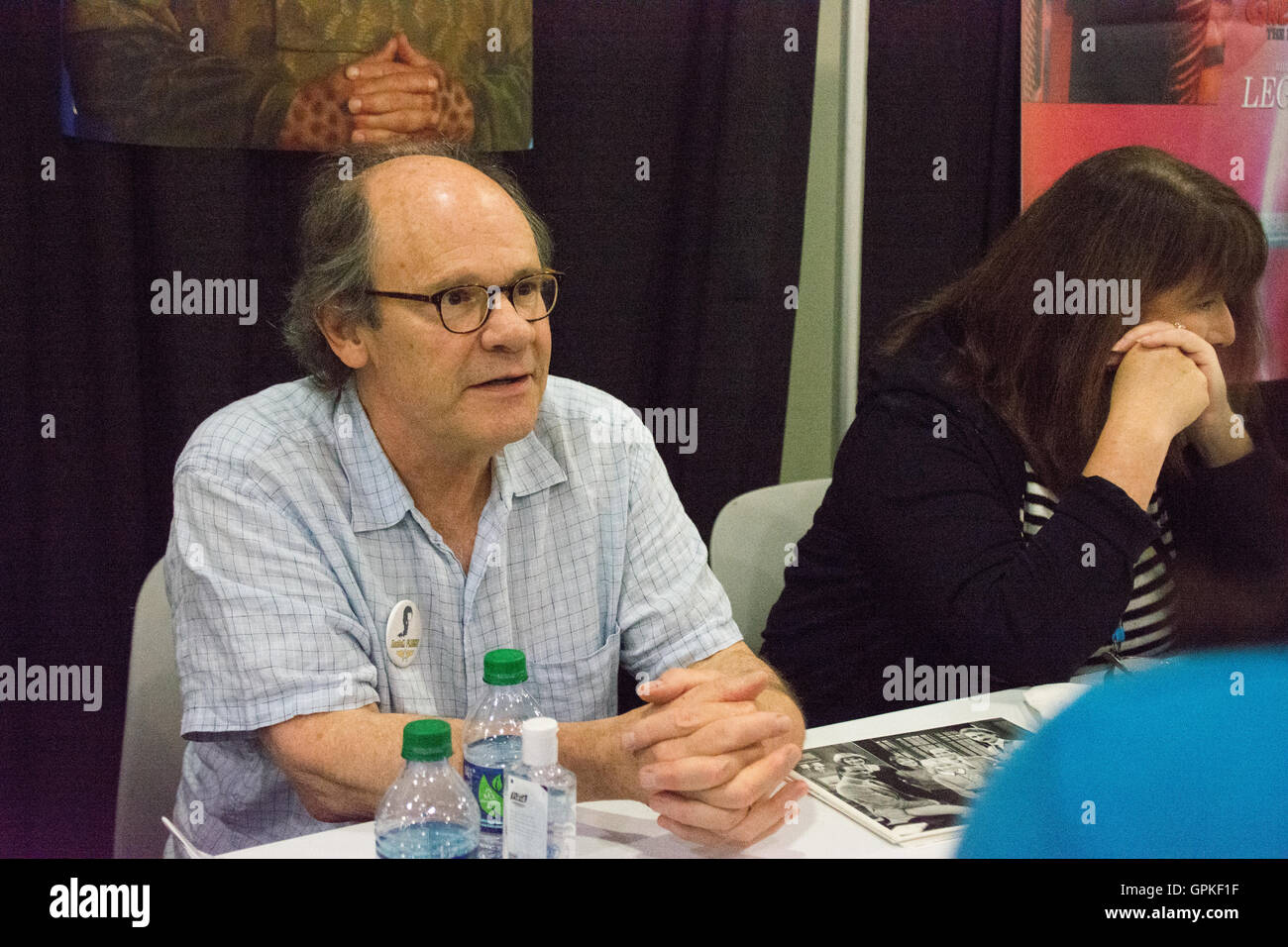 New York, USA. 4th September 2016. Ethan Phillips aka Neelix from Star Trek Voyager meets with fans. The first ever Star Trek: Mission New York fan convention took the Jacob Javits Center for a 3-day run as the famed TV series celebrates its 50th anniversary. Credit:  M. Stan Reaves/Alamy Live News Stock Photo