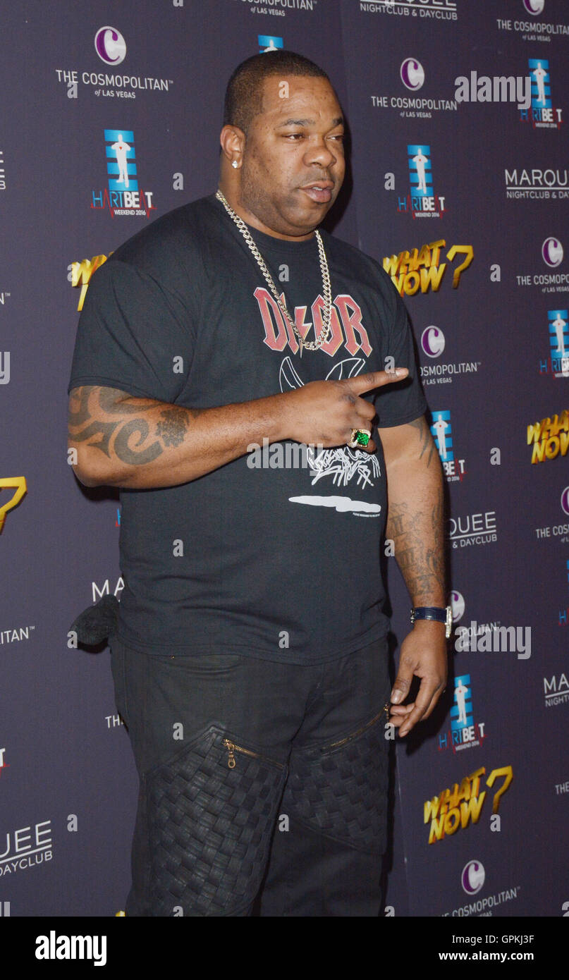 Las Vegas, Nevada, USA. 4th Sep, 2016. Rapper Busta Rhymes attends
