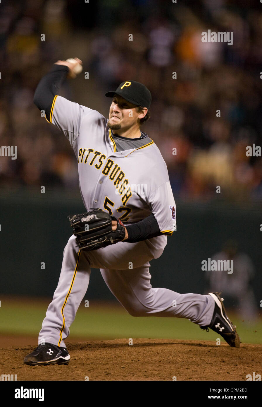 April 12, 2010; San Francisco, CA, USA; Pittsburgh Pirates relief ...