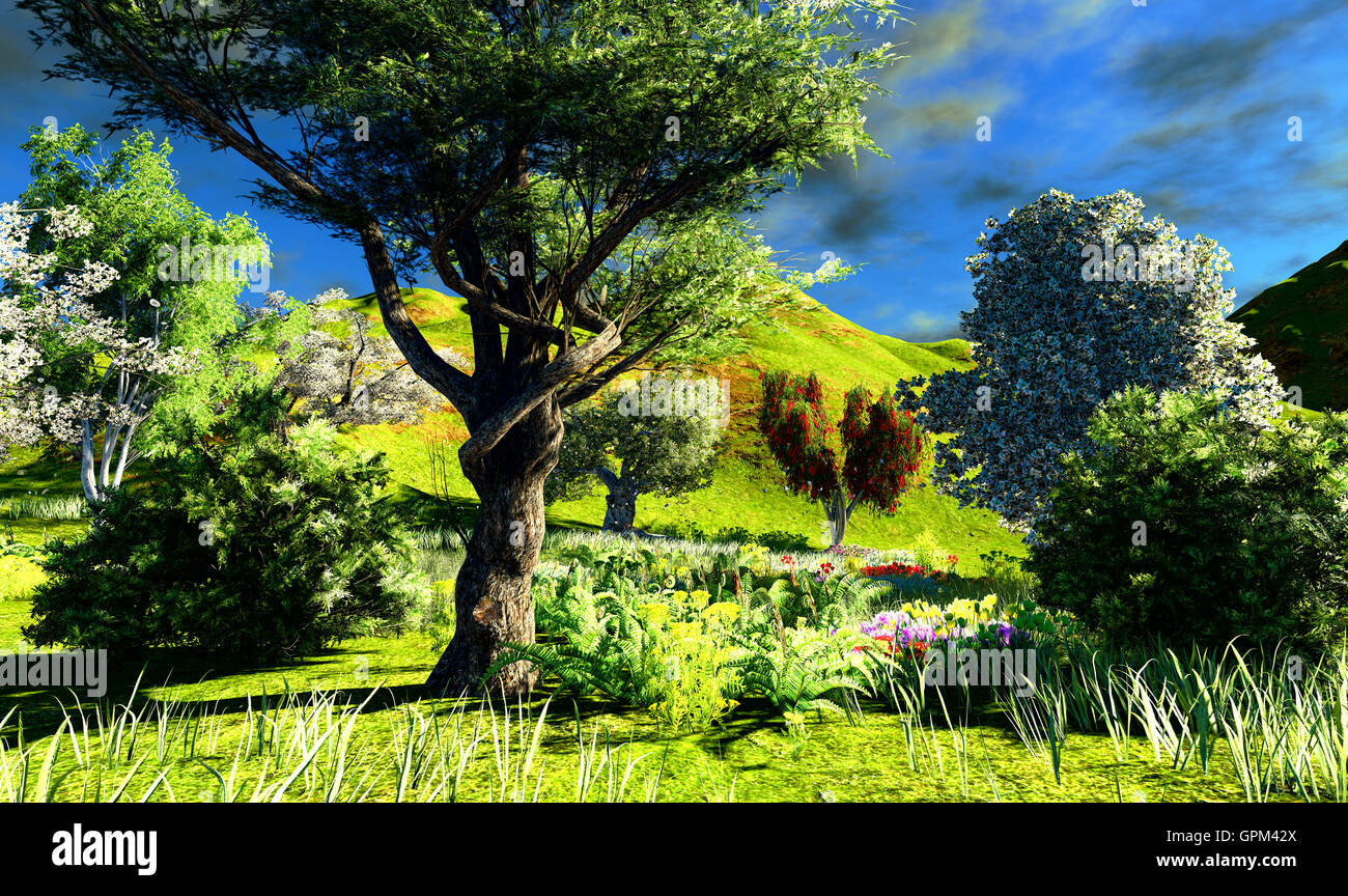 Beautiful spring rural scenery hi-res stock photography and images - Alamy