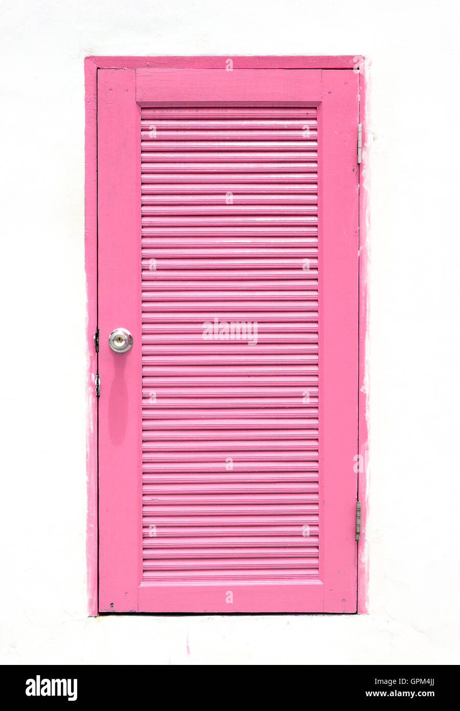 pink Greek Style door Stock Photo Alamy