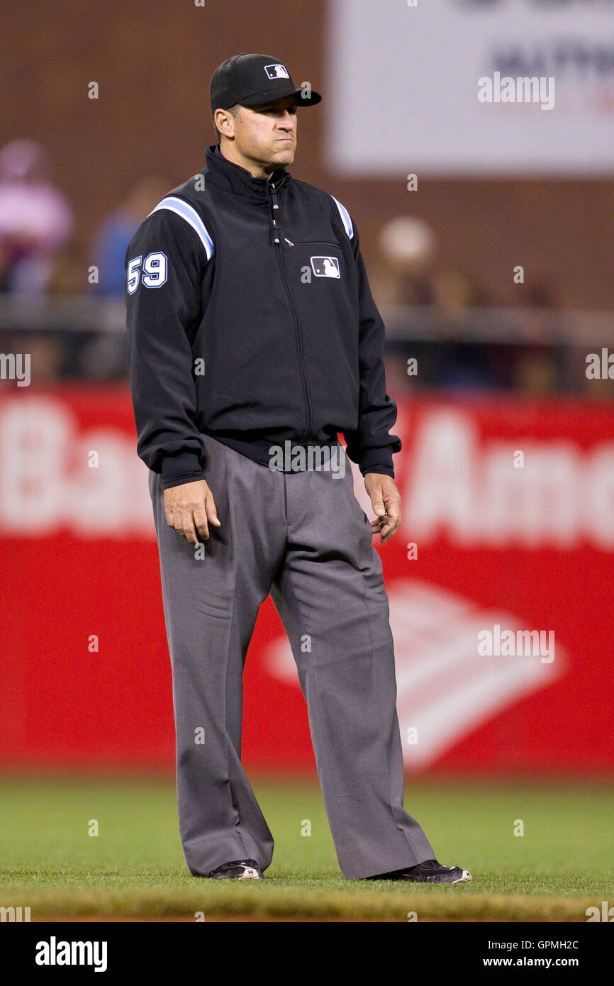 May 26, 2010; San Francisco, CA, USA; Major League Baseball umpire Tony