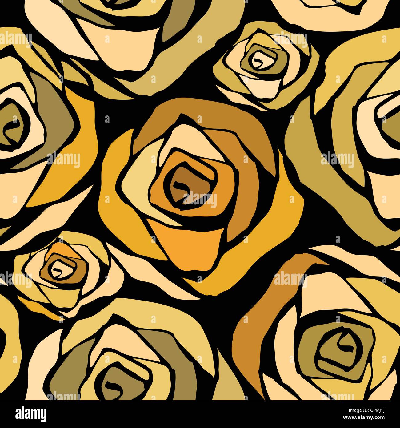 Seamless pattern with flowers roses Stock Vector Image & Art - Alamy