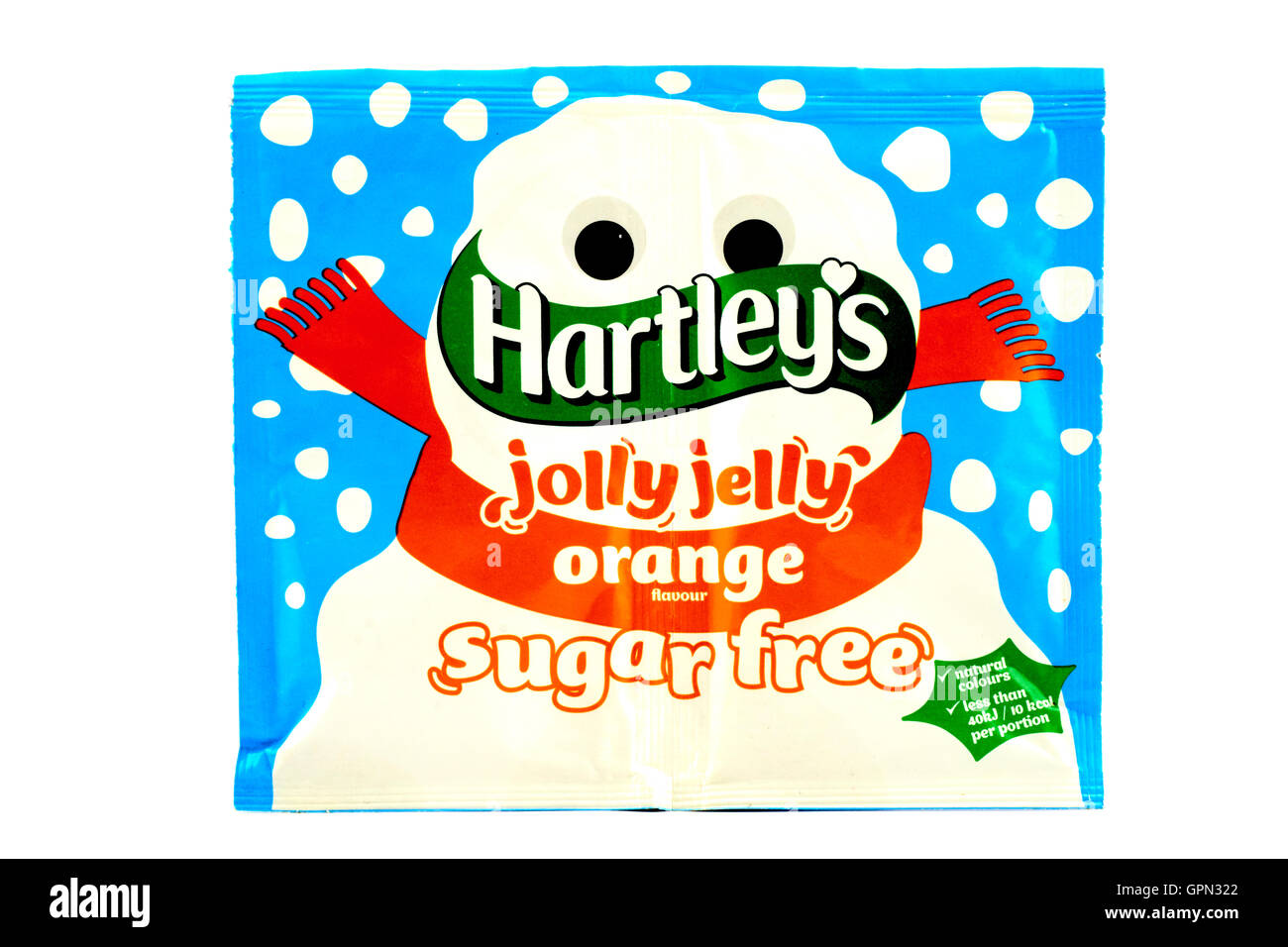 Hartley's Orange Flavour Sugar Free Jelly Stock Photo