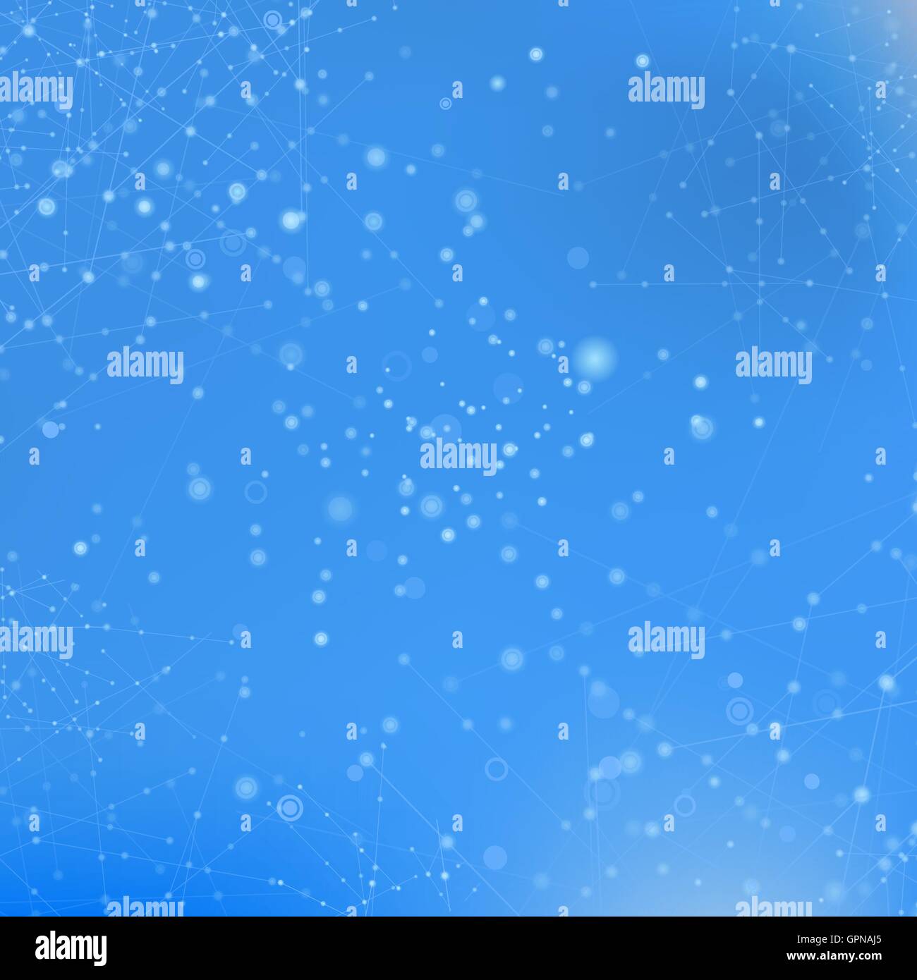 Blue Technology Background with Particle Stock Vector Image & Art - Alamy