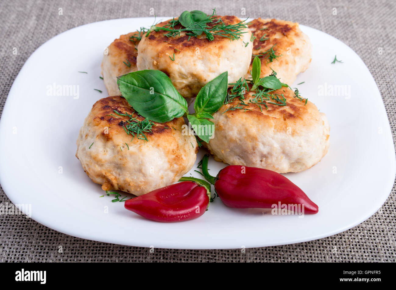 Cooked chicken white background hi-res stock photography and images - Alamy