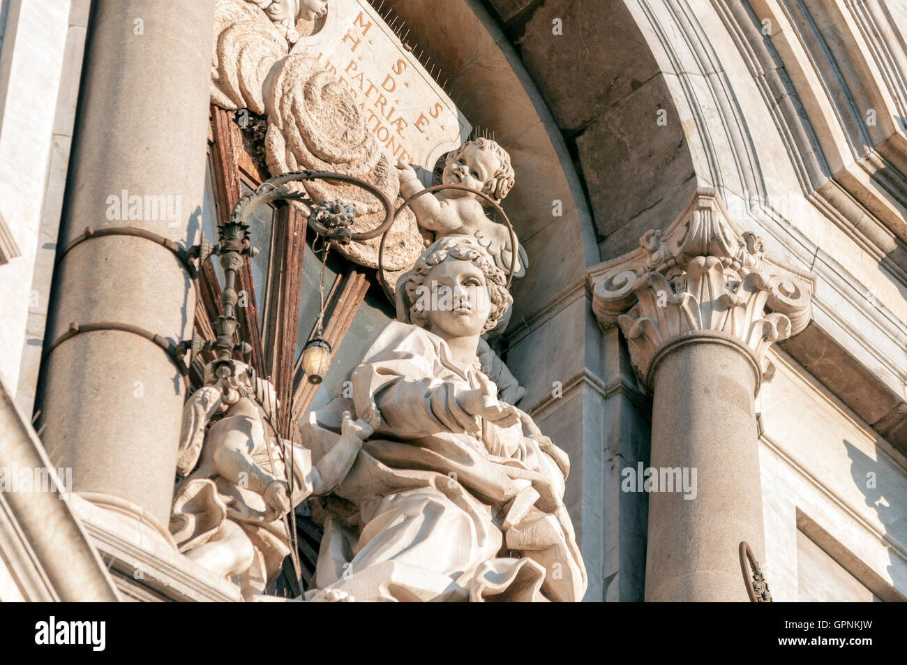 Catania's Cathedral - architecural detail Stock Photo