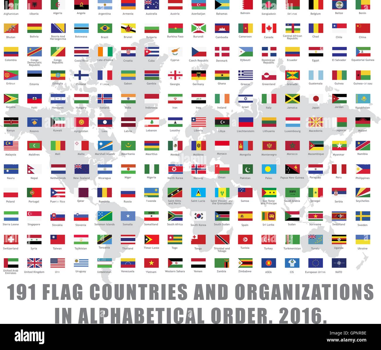 flags of countries around the world