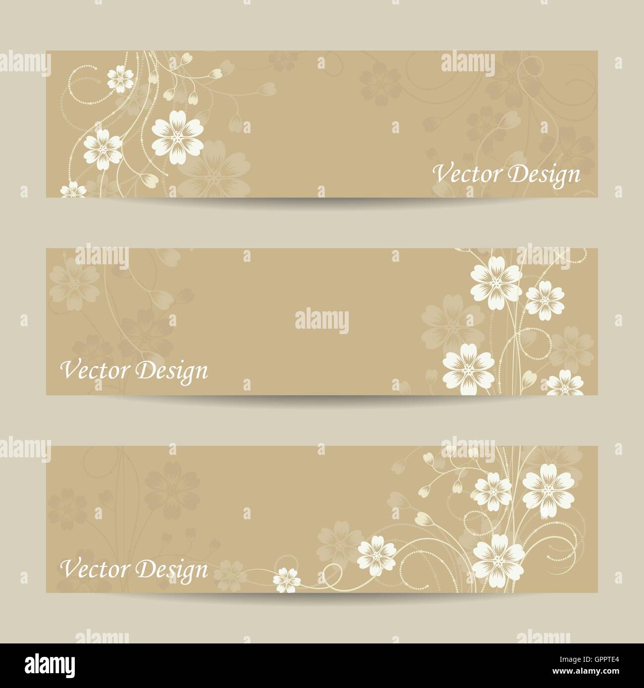 Vector set colored banners hi-res stock photography and images - Alamy
