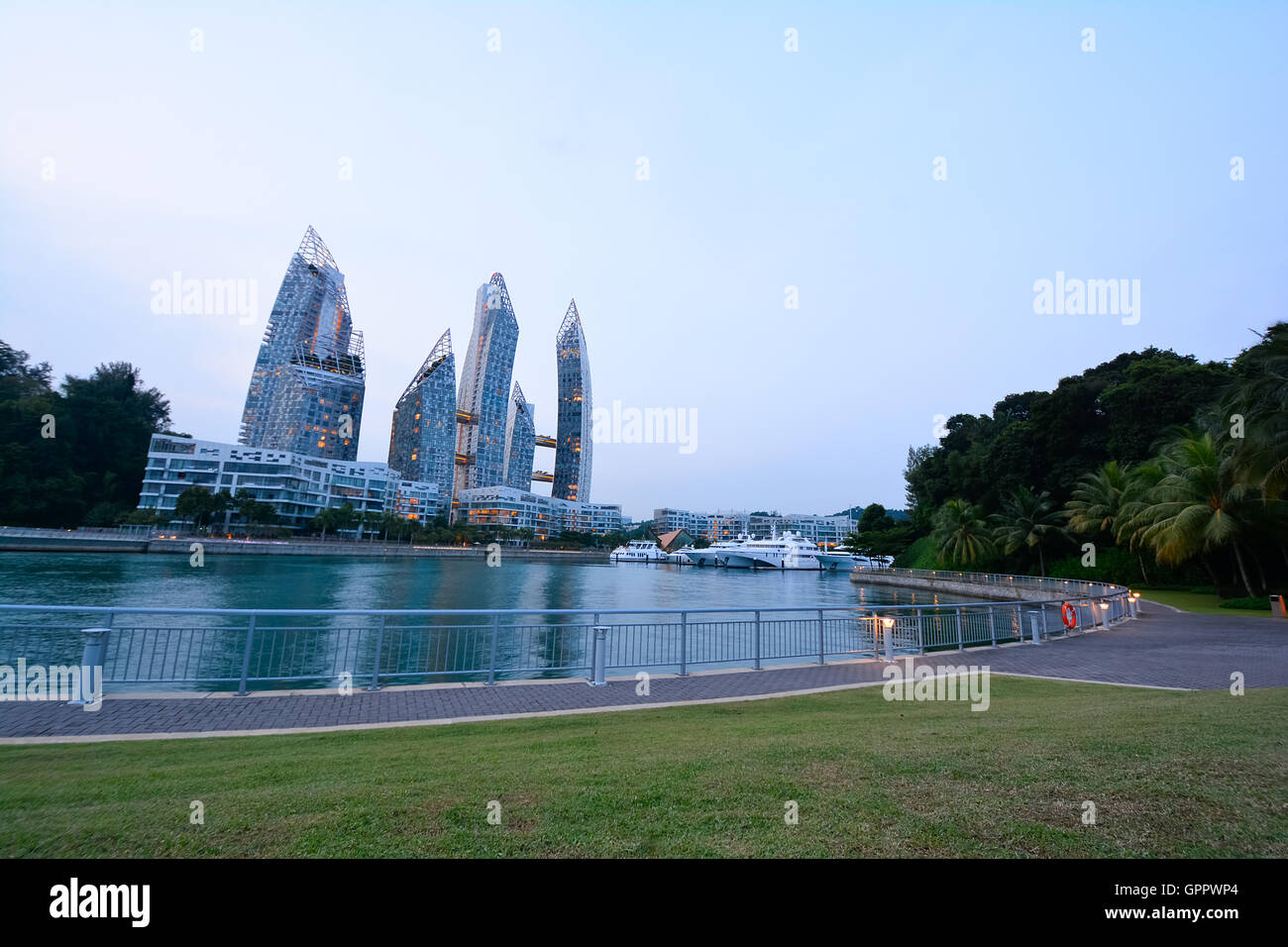 Marina at Keppel Bay, Singapore Stock Photo Alamy