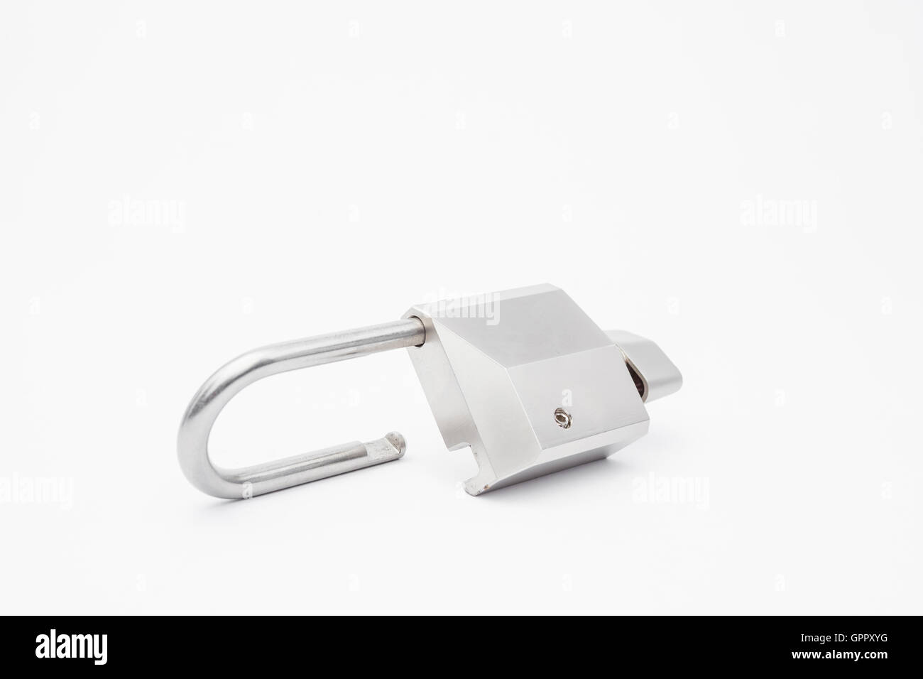 the padlock without a key which anyone can open and close it Stock