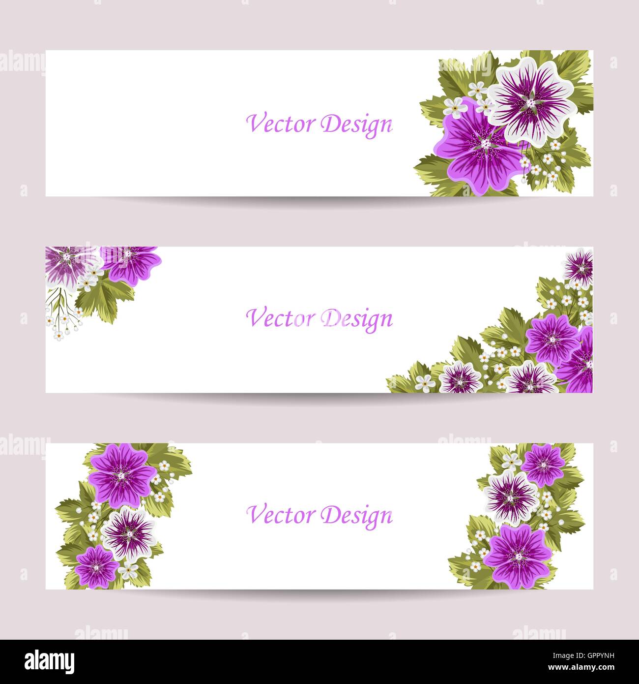 Set of horizontal banners Stock Vector Image & Art - Alamy