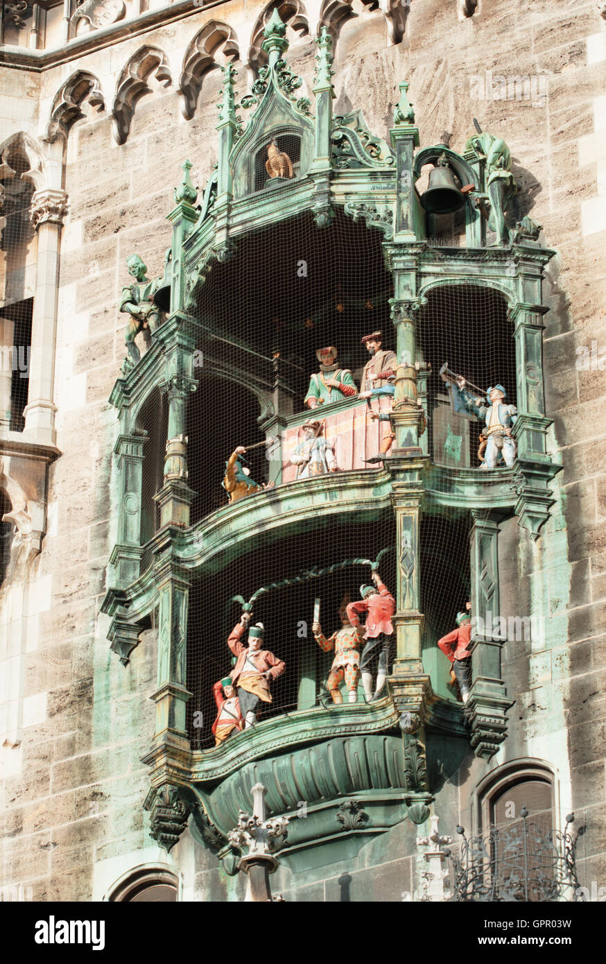 The RathausGlockenspiel Clock Tower of Munich Stock Photo Alamy