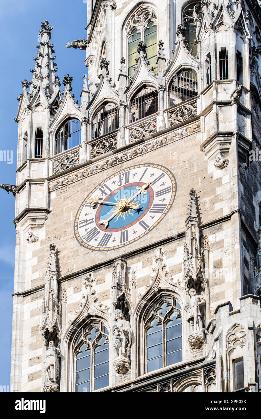 The RathausGlockenspiel Clock Tower of Munich Stock Photo Alamy