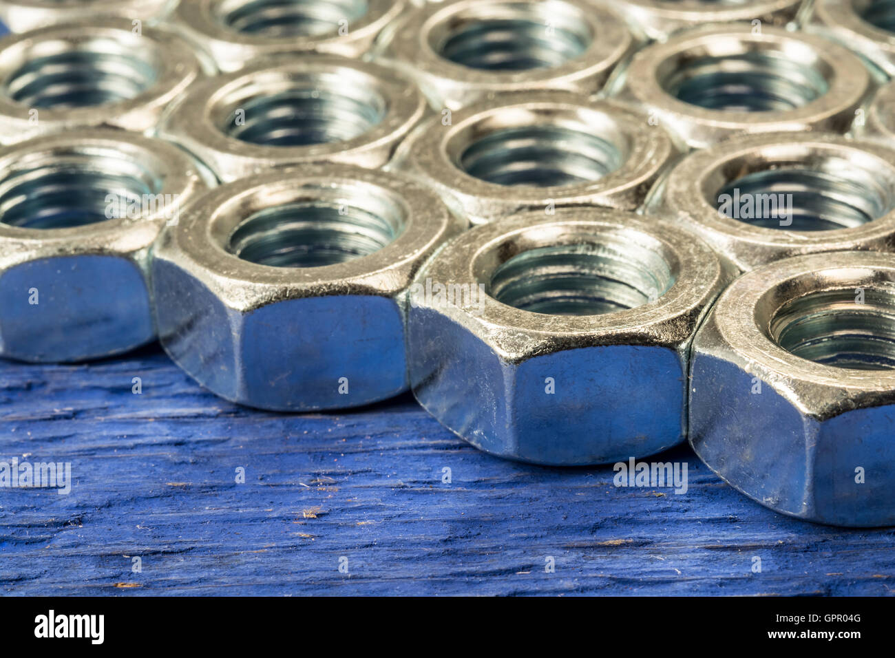 hexagonal thread nuts Stock Photo Alamy