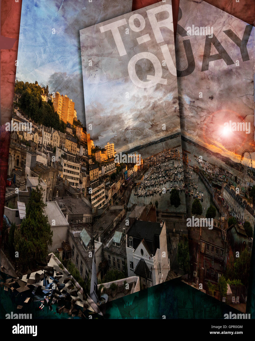 DIGITAL ART Torquay Devon, Great Britain Stock Photo Alamy