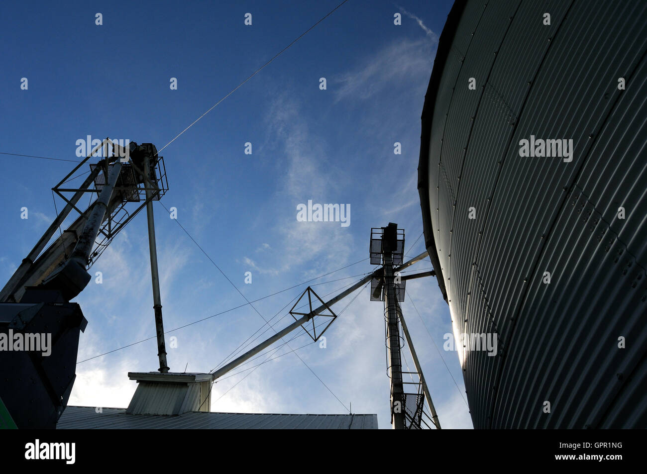 grain bin storage silo Stock Photo Alamy