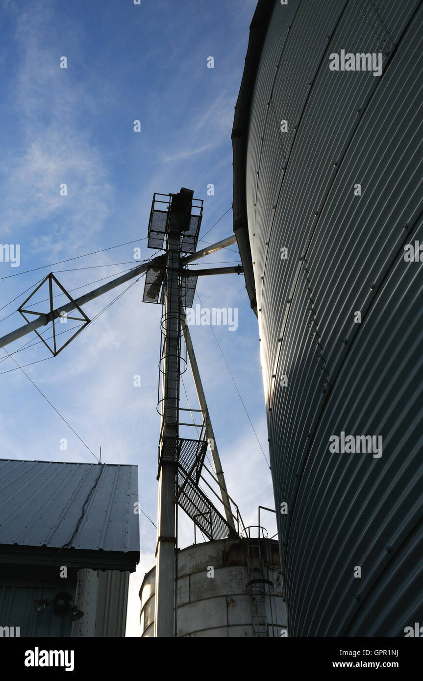 grain bin storage silo Stock Photo Alamy