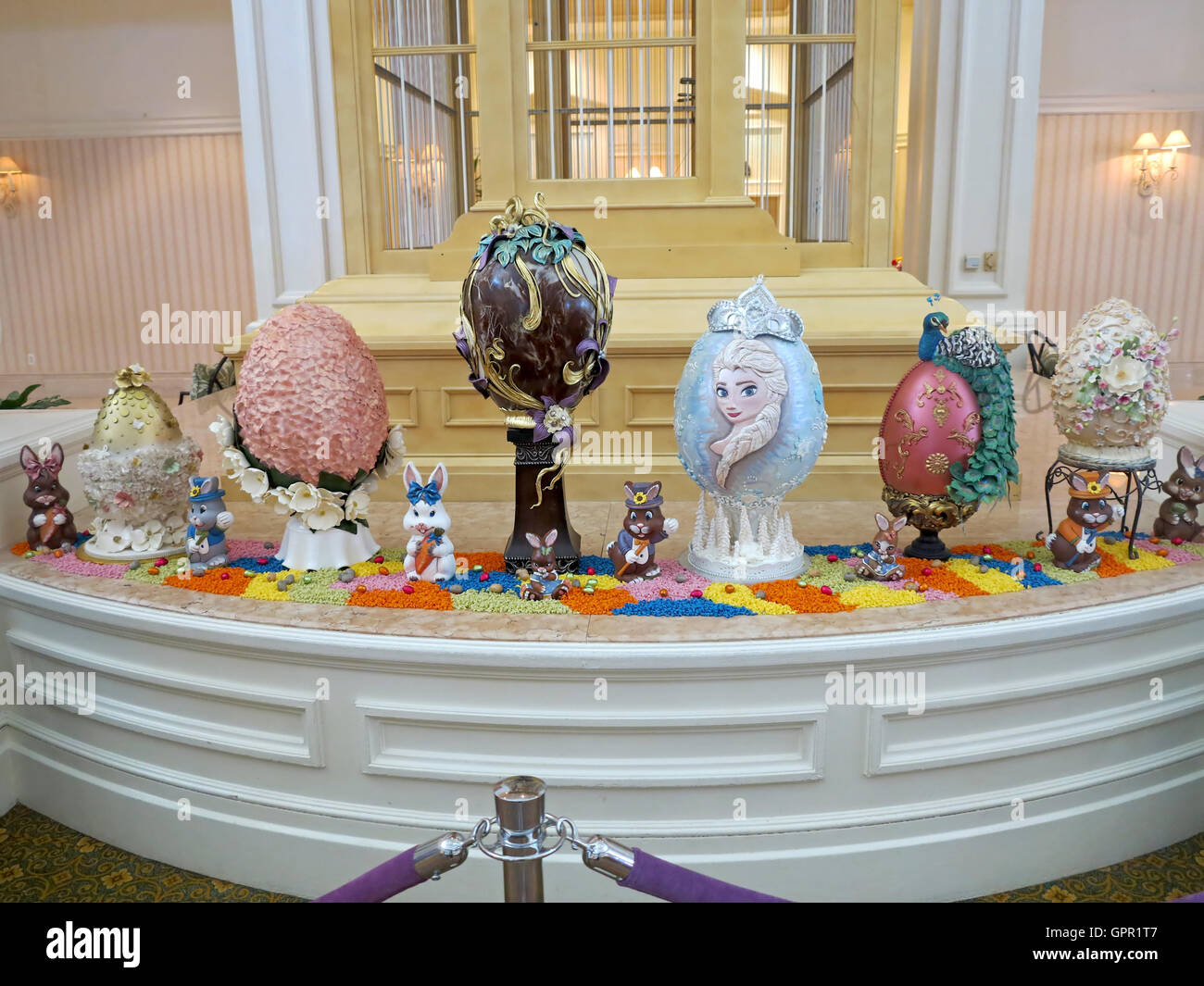 Orlando, Florida. March 22nd, 2015. Easter Eggs from Disney's Grand