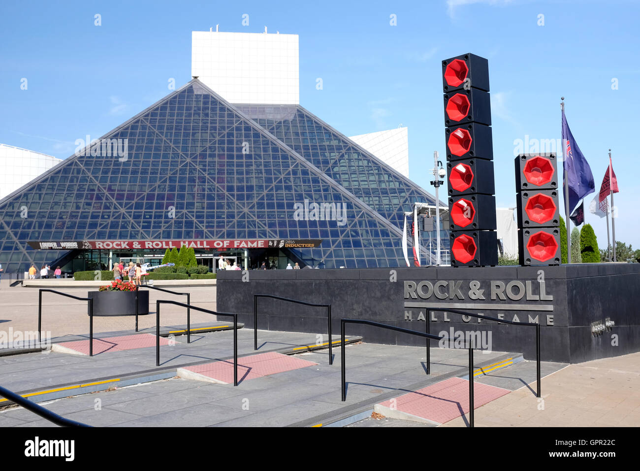 Rock and Roll Hall of Fame, Cleveland, Ohio Stock Photo