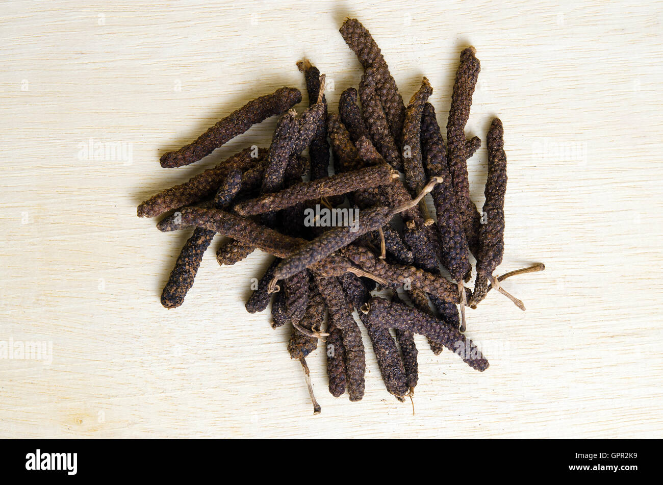 Long black pepper (Also called as Pipli in Indian, capsicum frutescens