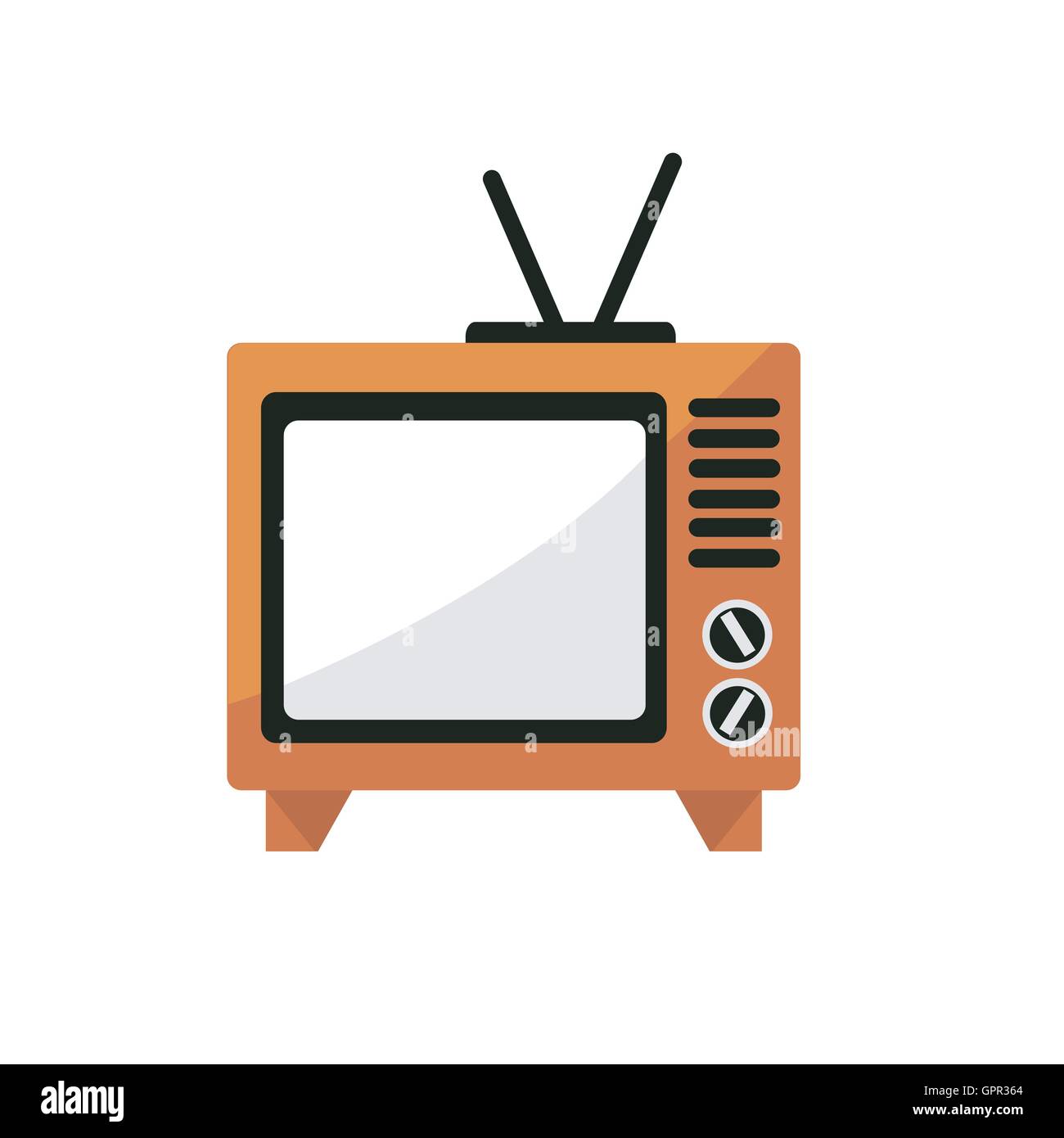 TV Icon Vector Illustration Stock Vector Image & Art - Alamy