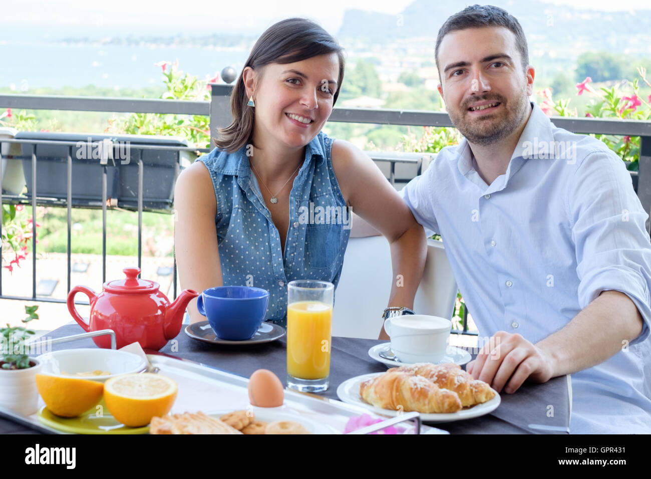 Couple hotel room service hi-res stock photography and images - Alamy
