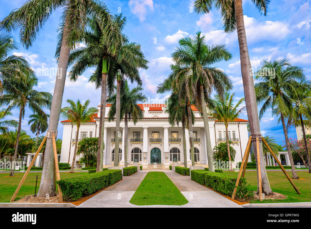 The Flagler Museum in West Palm Beach, Florida, USA. Stock Photo