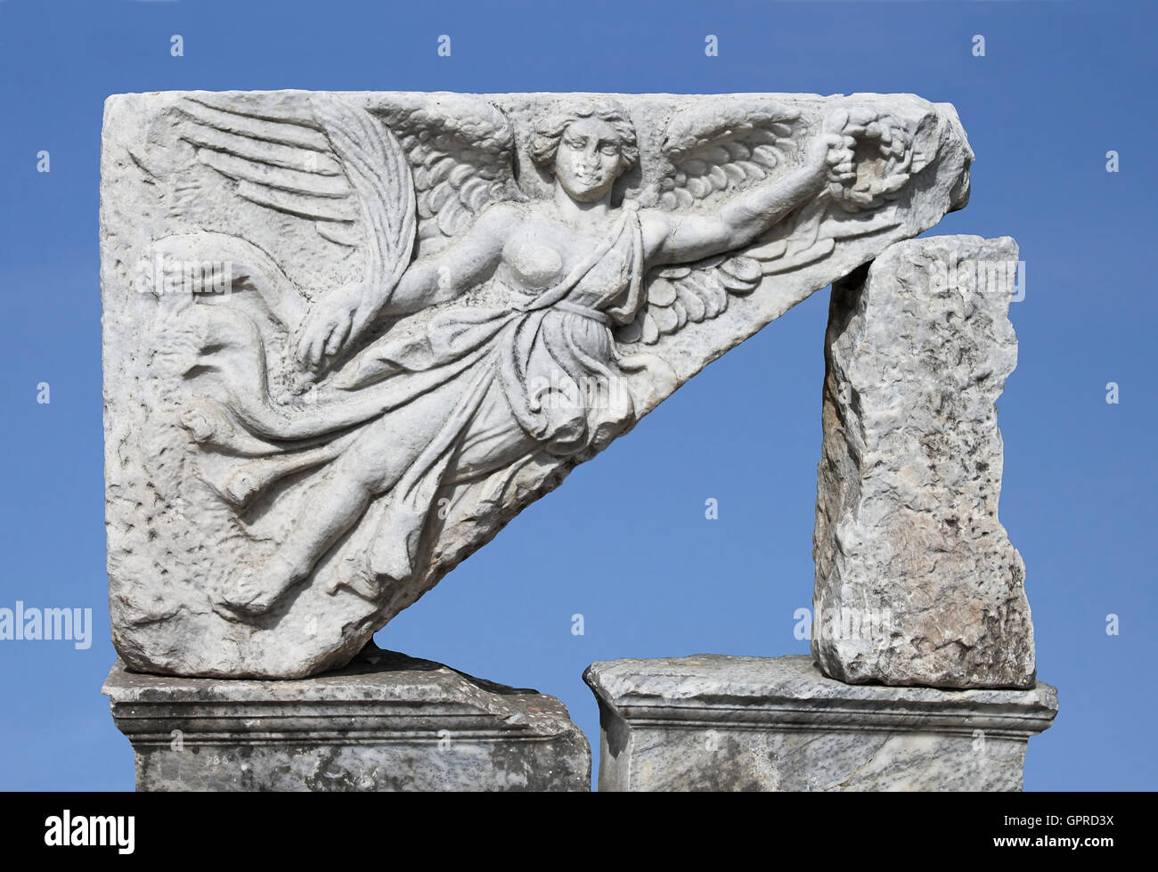 The goddess of victory (Nika), Ephesus, Turkey Stock Photo - Alamy