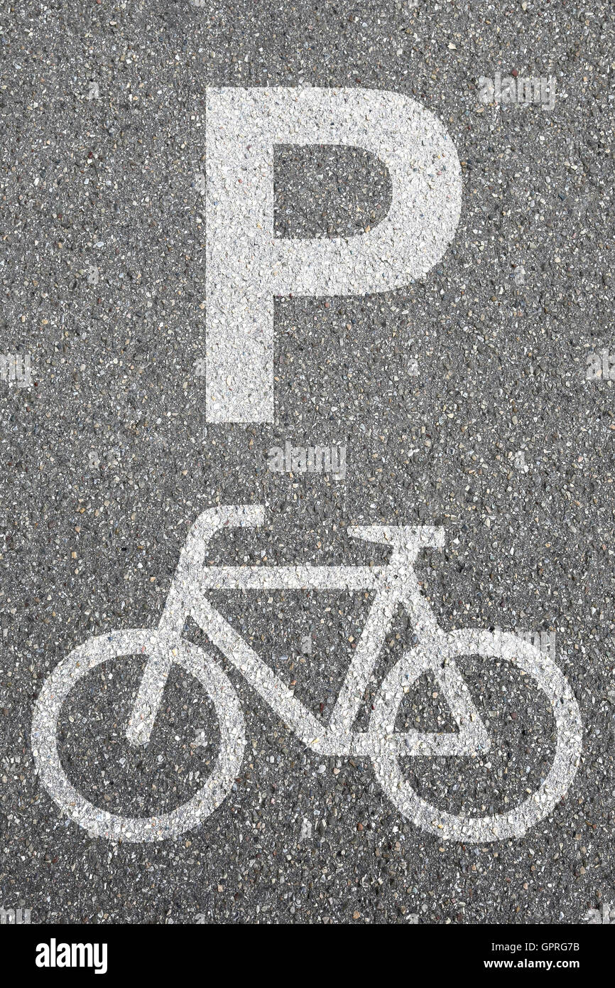 Bicycle Parking Park Sign High Resolution Stock Photography And Images Alamy