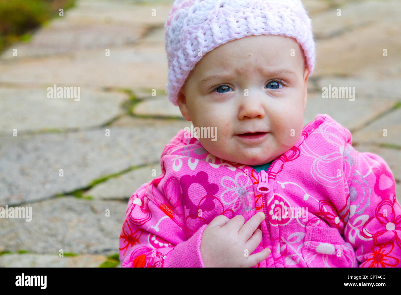 Infant Girl Portrait Stock Photo - Alamy