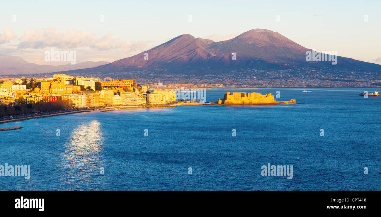 Naples Panoramic Stock Photo