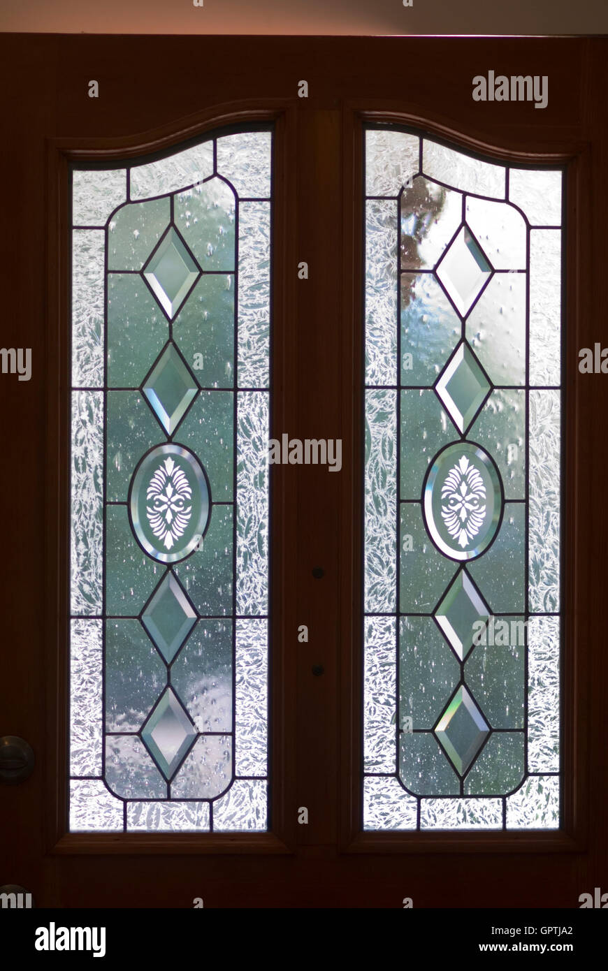 Beveled Glass Door High Resolution Stock Photography And Images Alamy