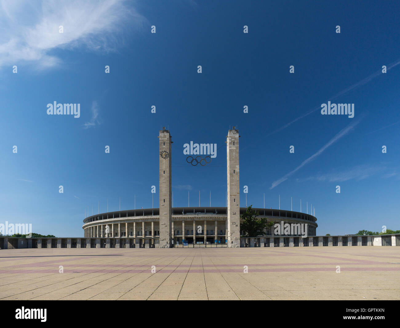 Berlin Olympiastadion Stock Photo