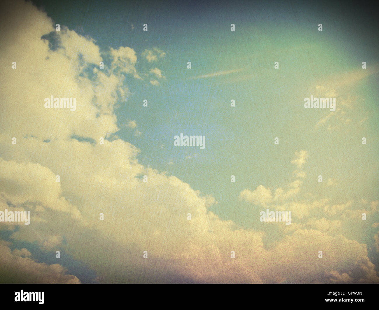 retro image of cloudy sky Stock Photo - Alamy