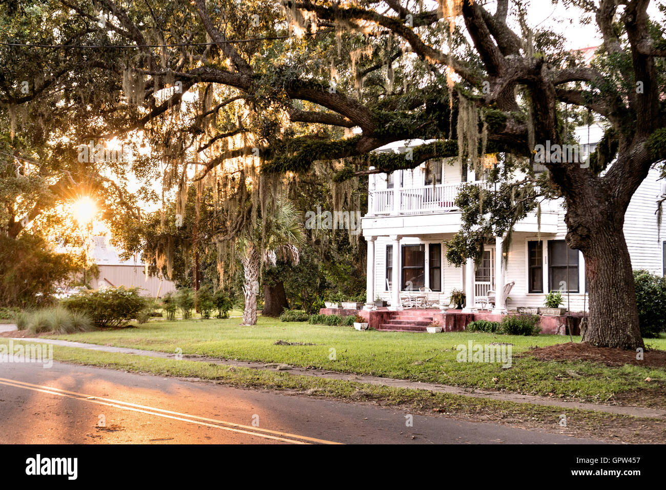A traditional wooden clapboard home in the village of McClellanville